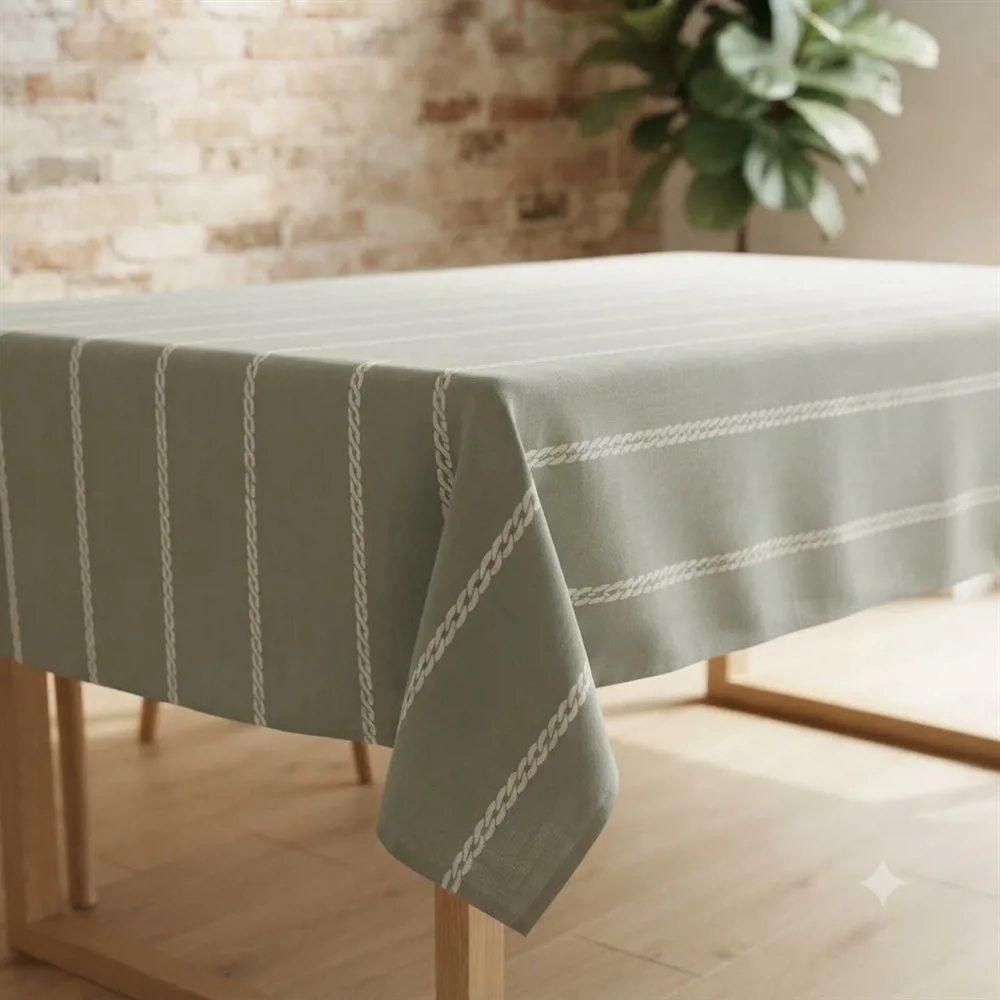 MANTEL TUSOR CADENA GRIS - Imagen 2