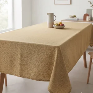 MANTEL RECTANGULAR GASA CAQUI