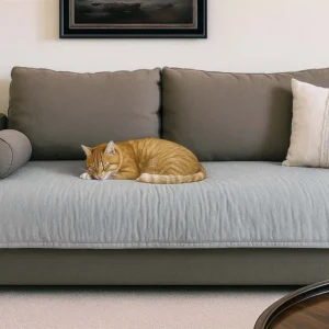 PILLOW PARA SILLON REVERSIBLE 2 CUERPOS GRIS/NATURAL