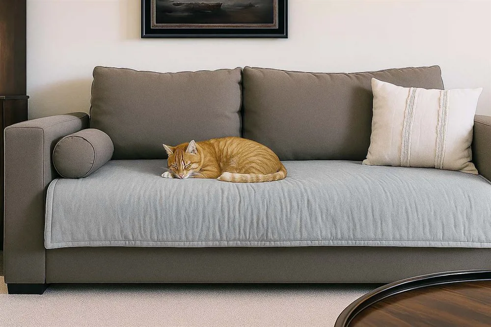 PILLOW PARA SILLON REVERSIBLE 2 CUERPOS GRIS/NATURAL