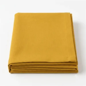 MANTEL LISO TUSOR RECTANGULAR MOSTAZA