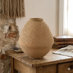 JARRON DE TERRACOTA MARRON CLARO