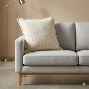 ALMOHADON TRAMADO NATURAL 60X60 CM