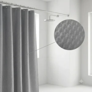 CORTINA DE BAÑO NIDO GRIS CLARO
