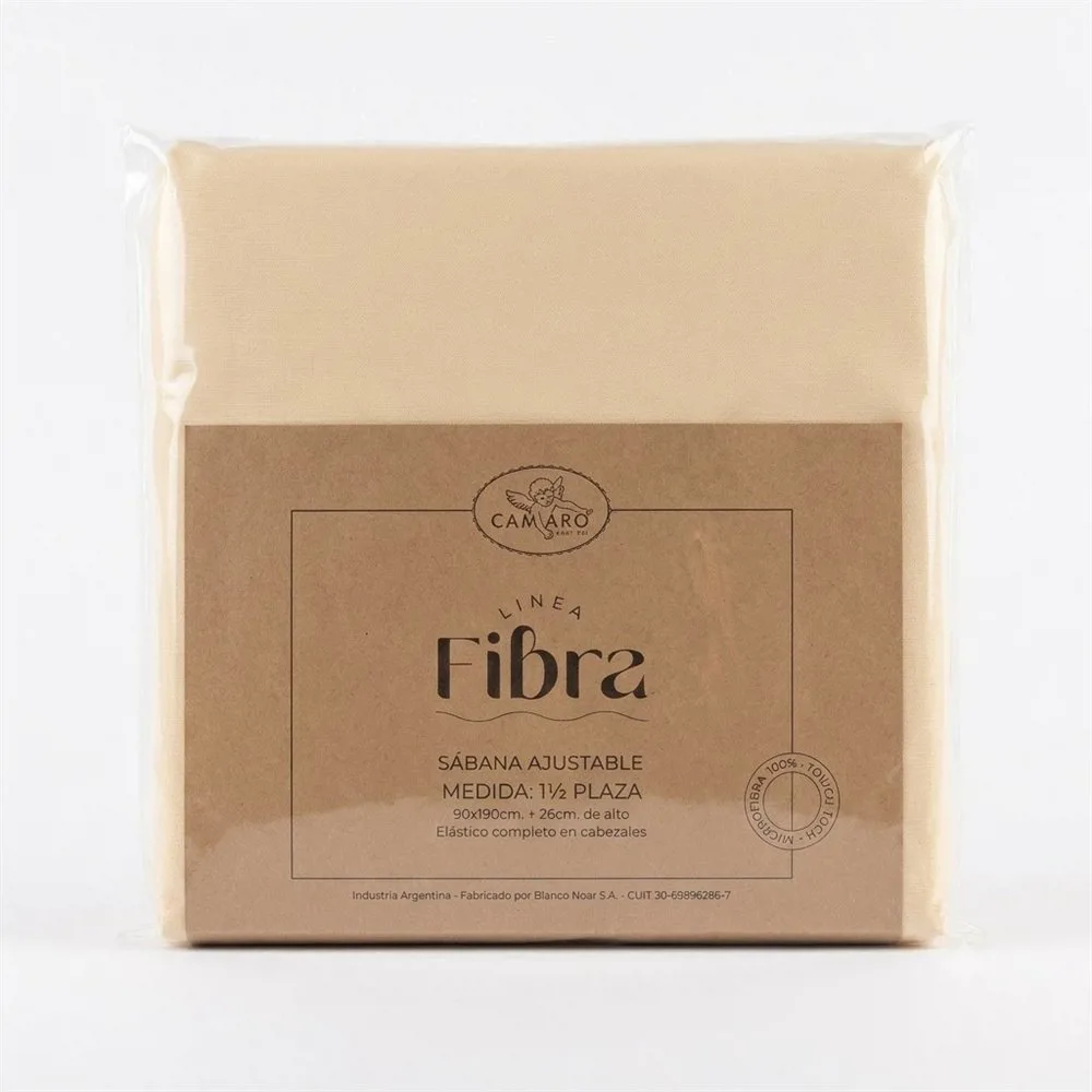 SABANA AJUSTABLE MICROFIBRA 1 1/2 NATURAL - Imagen 2
