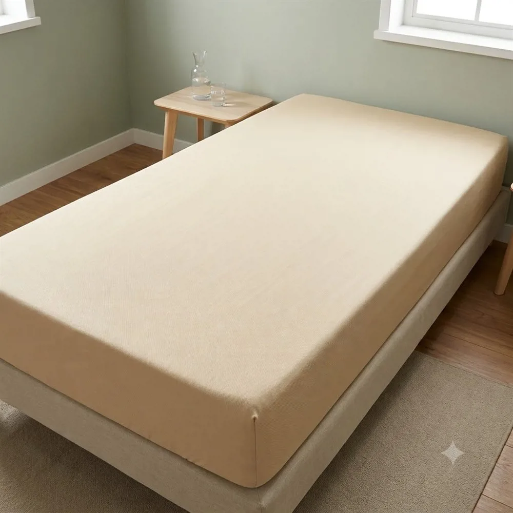 SABANA AJUSTABLE MICROFIBRA 1 1/2 NATURAL