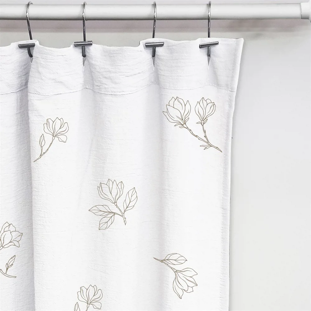 CORTINA DE BAÑO GASA ESTAMPADA MAGNOLIA - Imagen 2