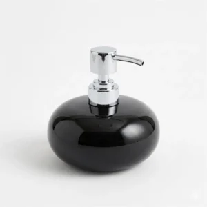 DISPENSER PARA JABON LIQUIDO DE CERAMICA NEGRO