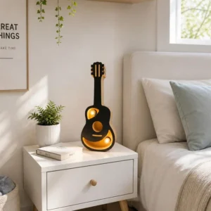 LAMPARA GUITARRA PRECIO OFERTA POR PEQUEÑA FALLA EN EL TONO DE LA MADERA!!!