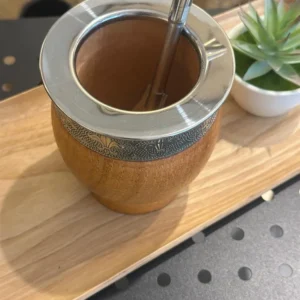 MATE IMPERIAL ALGARROBO VIROLA LISA
