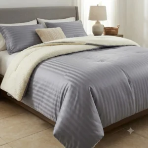 ACOLCHADO CON CORDERITO KING + 2 FUNDAS DE ALMOHADA