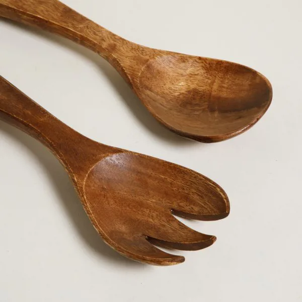 SET CUCHARA Y TENEDOR ACACIA MANILA - Imagen 2