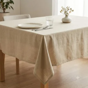MANTEL LISO TUSOR CAQUI
