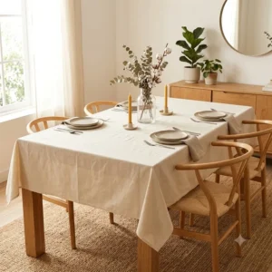 MANTEL TUSOR LISO NATURAL