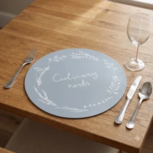 INDIVIDUAL REDONDO FOLIA CULINARY ARONA (CELESTE)
