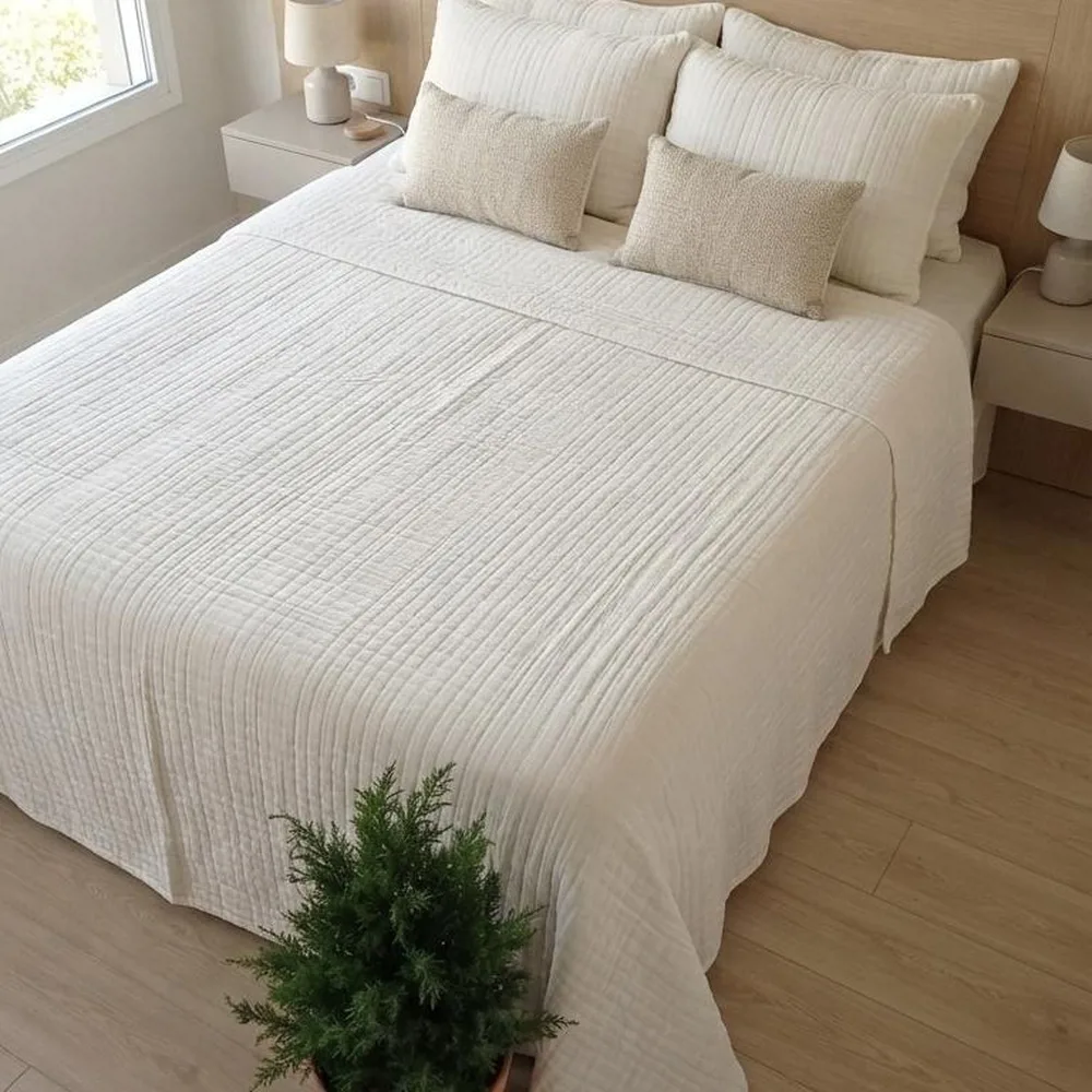 CUBRECAMA VENECIA BLANCO TIZA KING