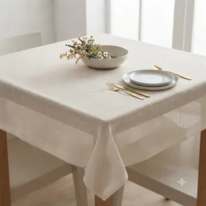 MANTEL GASA CUADRADO  BLANCO