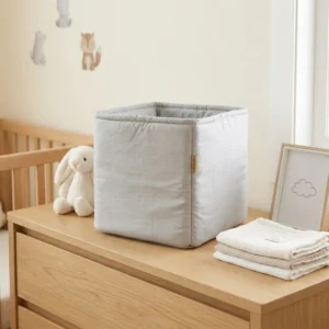 CUBO CONTENEDOR TUSOR GRIS