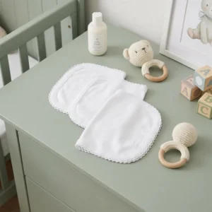 SET X 3 BABITAS ALGODON INTERLOK BLANCO