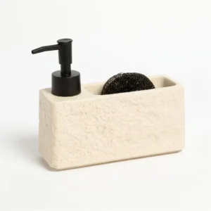 SET DISHES/HANDS CON ESPONJA ROCA BEIGE