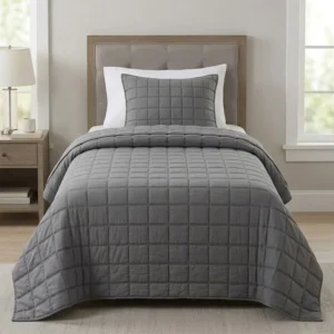 CUBRECAMA SIENNA TWIN GRIS + 1 FUNDA