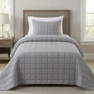 CUBRECAMA SIENNA TWIN GRIS CLARO + 1 FUNDA