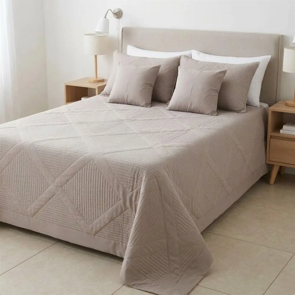 CUBRECAMA BRISA QUEEN VISON + 4 FUNDAS
