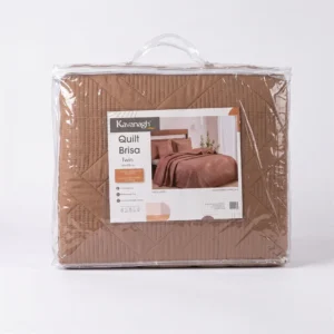CUBRECAMA BRISA TWIN MOCA + 2 FUNDAS