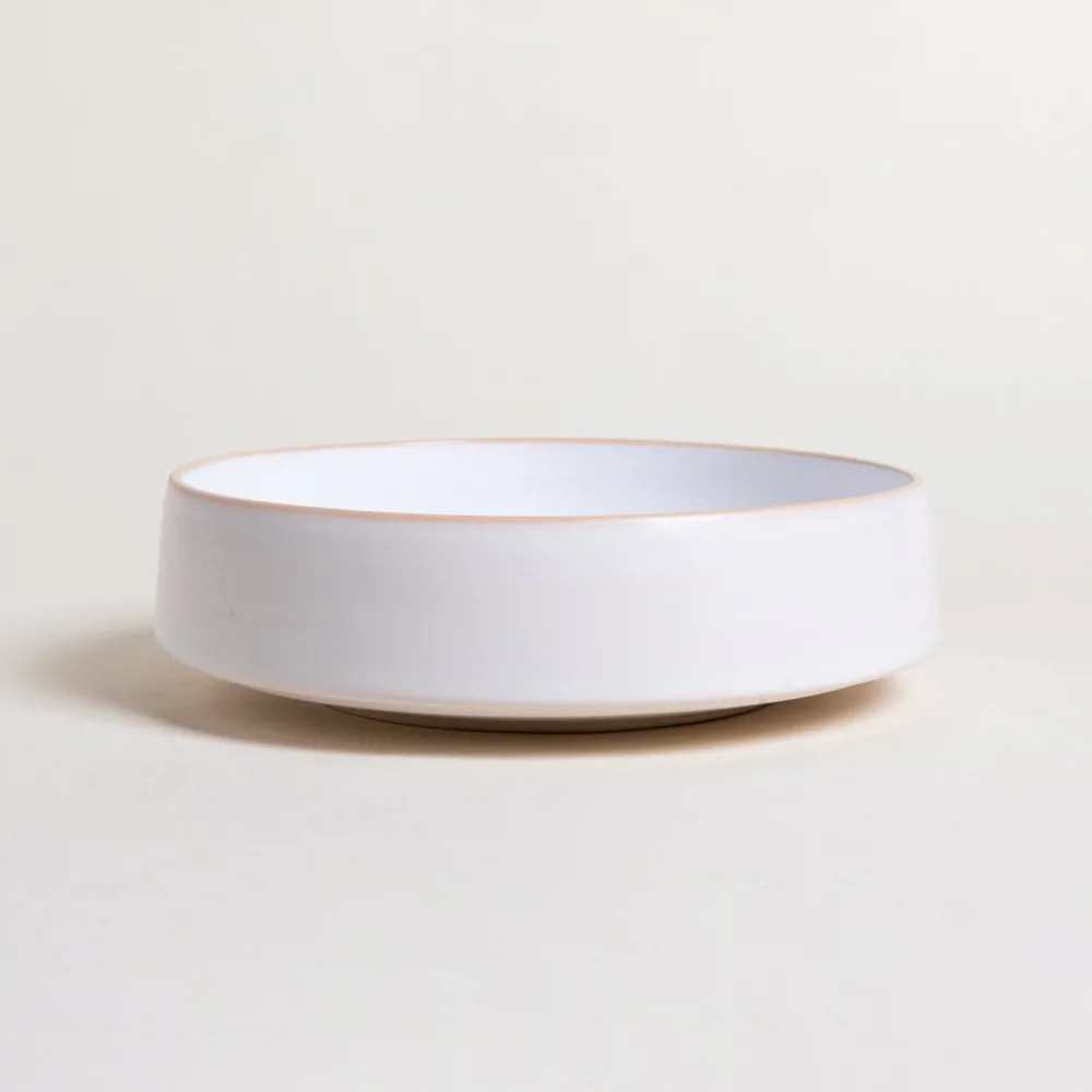 ENSALADERA TOZEUR NEO BLANCO DOTS BORDE NATURAL - Imagen 2