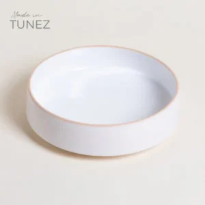 ENSALADERA TOZEUR NEO BLANCO DOTS BORDE NATURAL