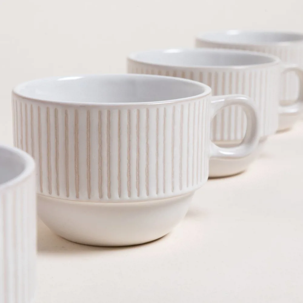 SET X 4 TAZAS GRATED EN RACK - Imagen 2