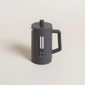 CAFETERA REDONDA CON EMBOLO GREY 600 ML