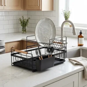 ESCURRIDOR DE PLATOS CON PORTA UTENSILIOS