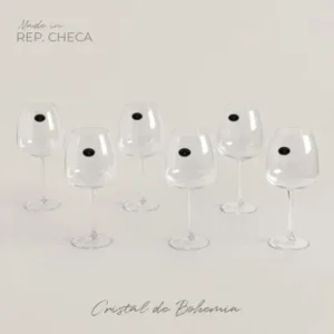 SET X 6 COPAS DE CRISTAL DE BOHEMIA 610 ML