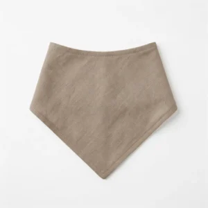 BABERO BANDANA GRIS TUSOR DOBLE TELA