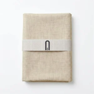 MANTEL IMPERMEABLE RECTANGULAR TRAMADO NATURAL