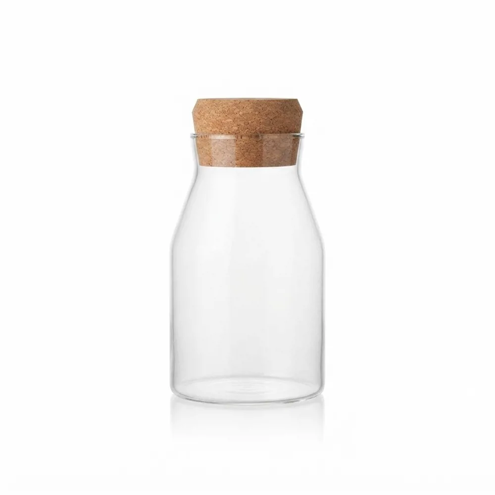 MINI BOTELLA VIDRIO 600 ML C/TAPON