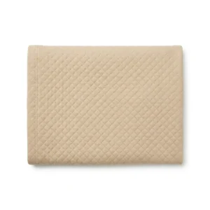 MANTA MATELASSE ALGODON BEIGE OSCURO