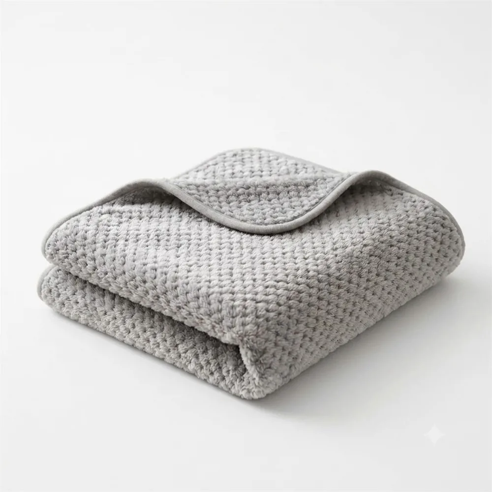 MANTA PARA CUNA FUNCIONAL FLANNEL GRIS - Imagen 2