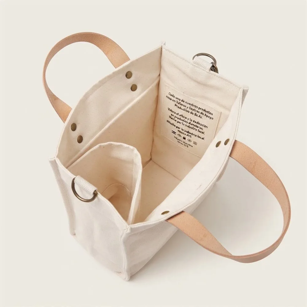 MATERA THE MATE TOTE BAG LONA NATURAL - Imagen 4